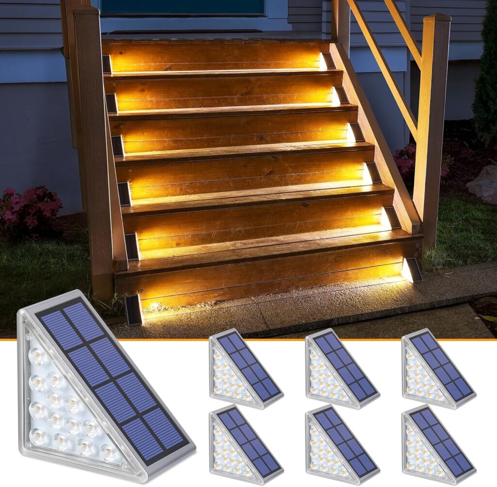 NIORSUN Solar Step Lights 6 Pack