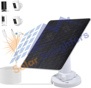 ECO-WORTHY 5W 5V Solar Panel Solar Charger for Ring Camera