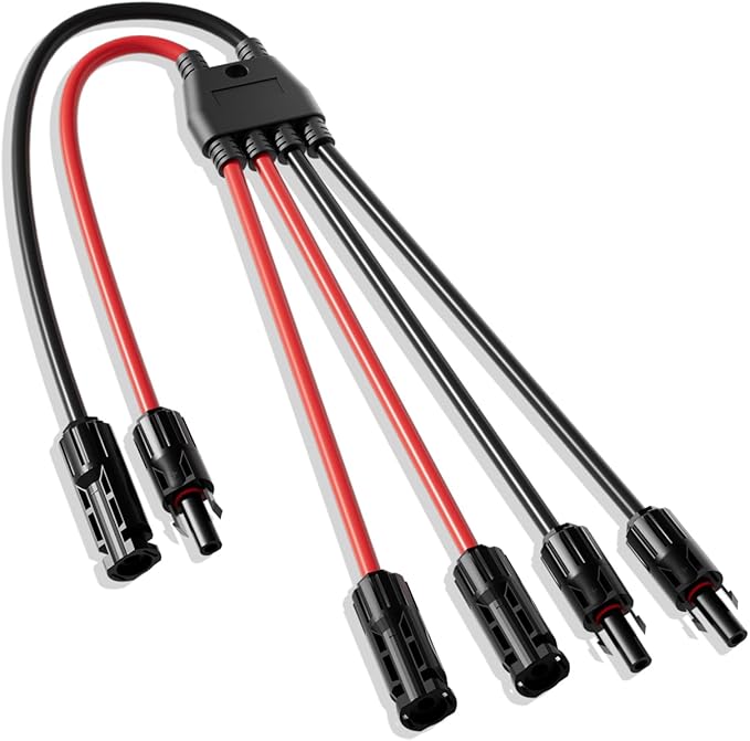 ECO-WORTHY Integrated Solar Connector 2-4 Y Branch Plug