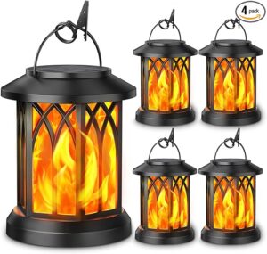 KOOPER 4 Pack Solar Lantern Outdoor Lights