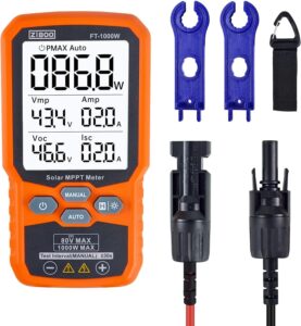 ZIBOO FT-1000W Solar Panel Tester MPPT Meter