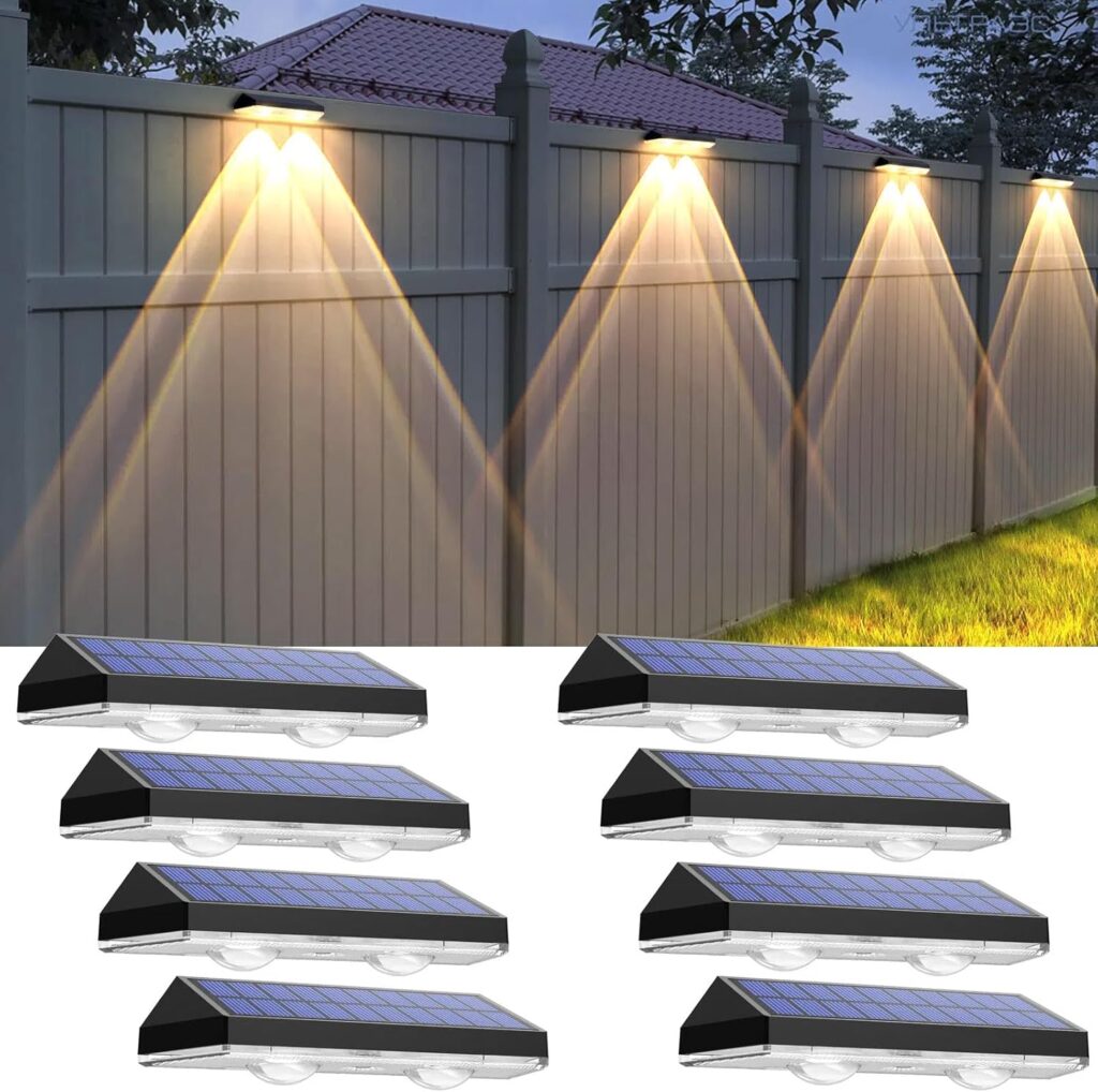 LIANGLOME Solar Fence Lights