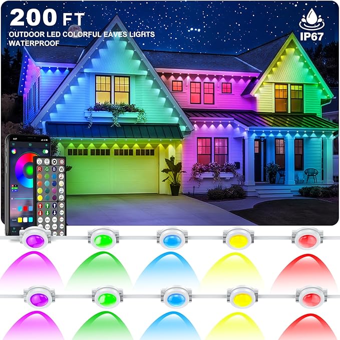Permanent Outdoor Lights 200FT