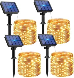 btfarm 4 Pack Christmas Solar String Lights