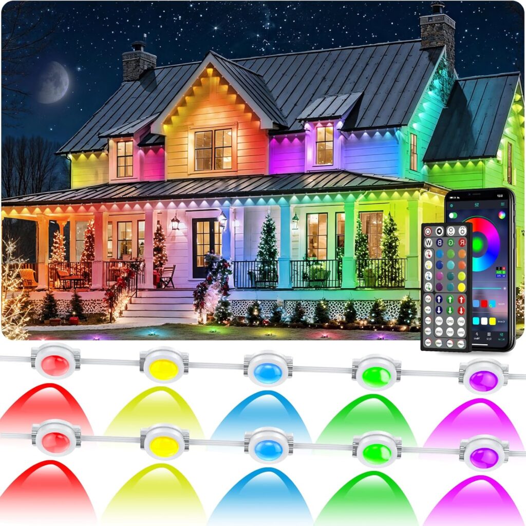 300FT Permanent Outdoor RGB Lights