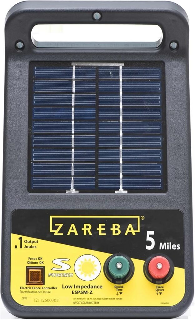 Zareba ESP5M-Z Solar Powered Electric Fence Charger