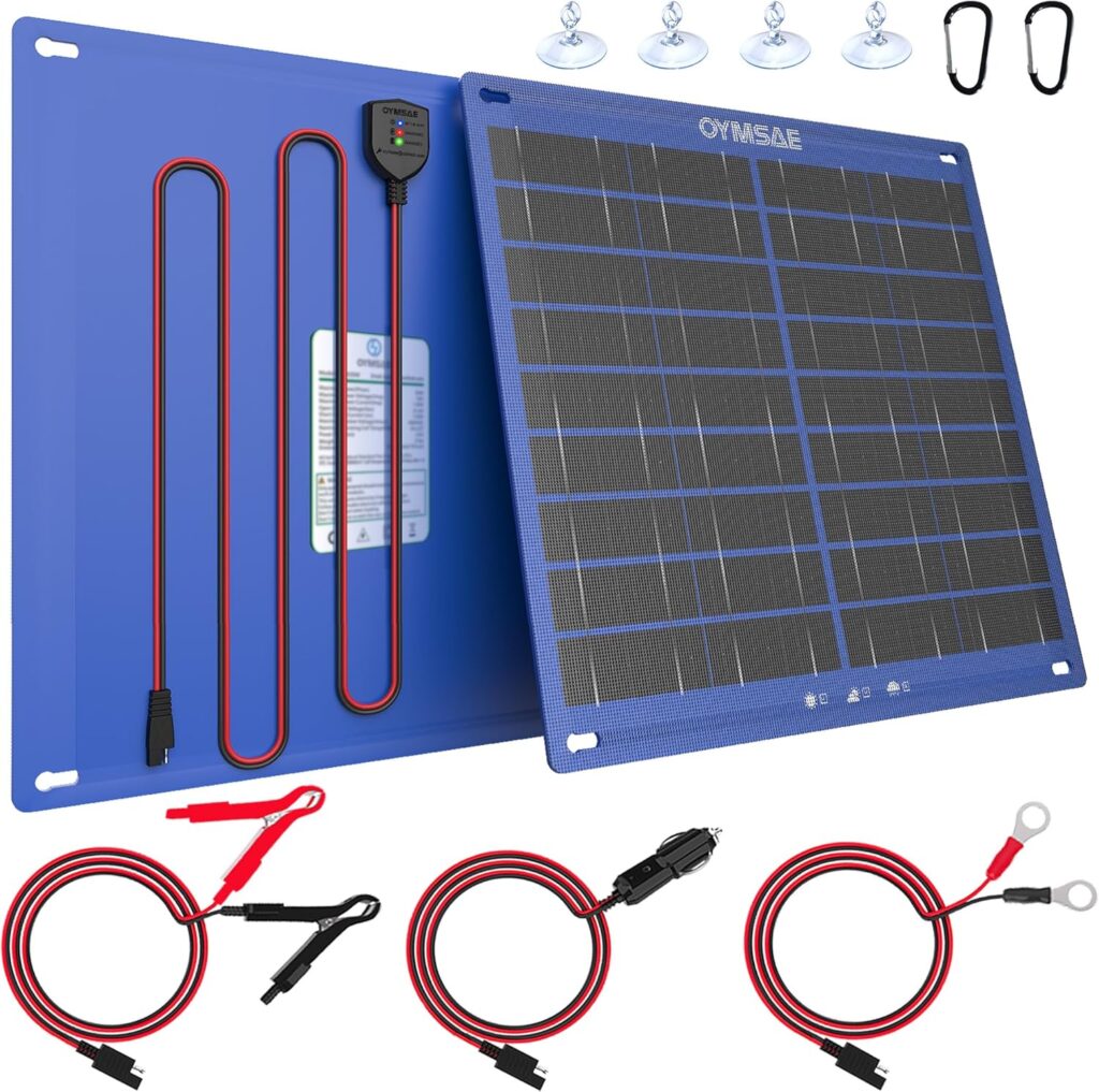 OYMSAE 30W 12V Solar Panel Battery Charger