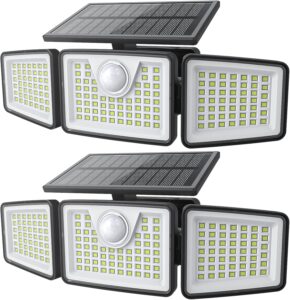 Daphino Solar Lights Outdoor with Motion Sensor