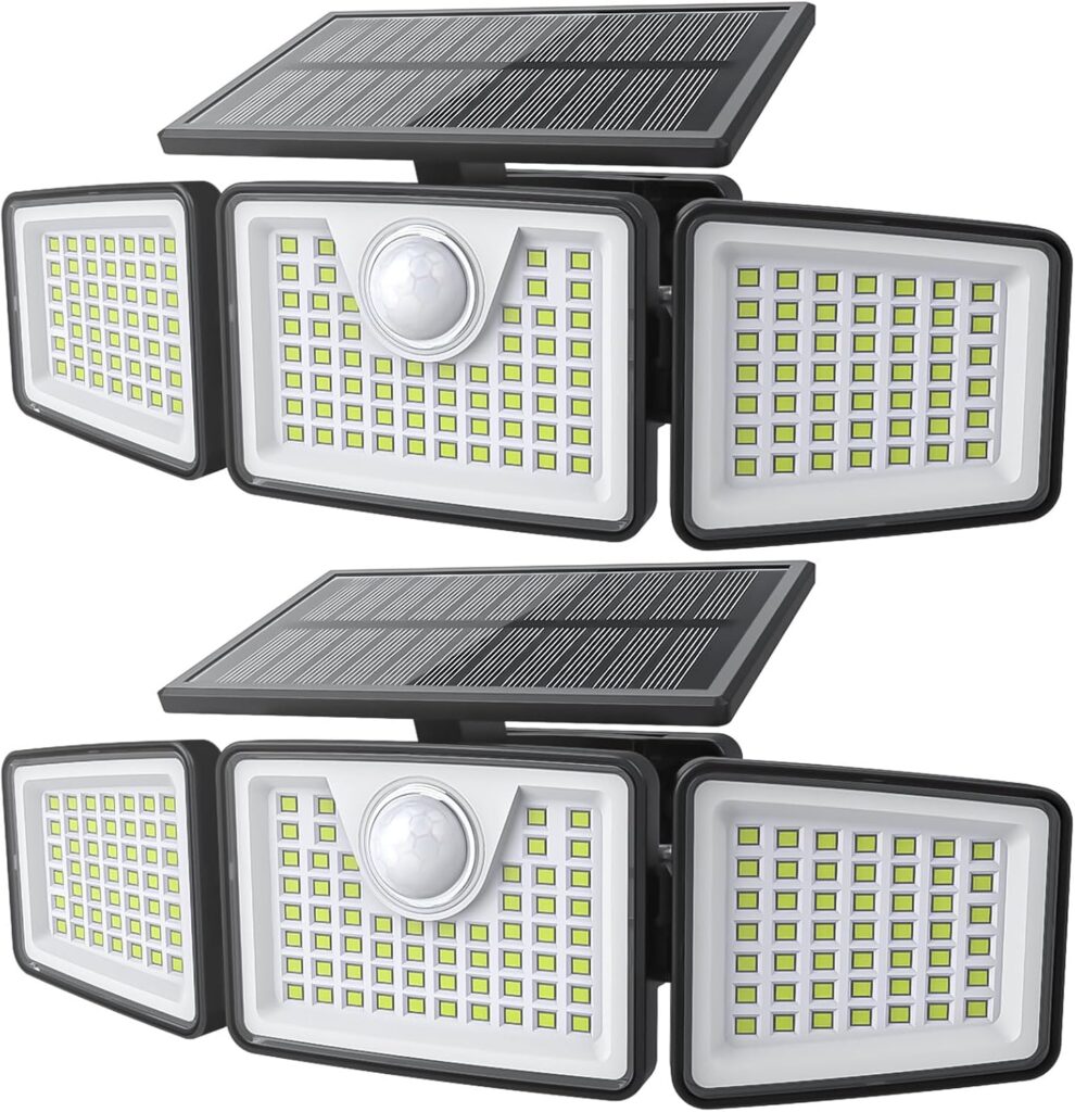 Daphino Solar Lights Outdoor with Motion Sensor