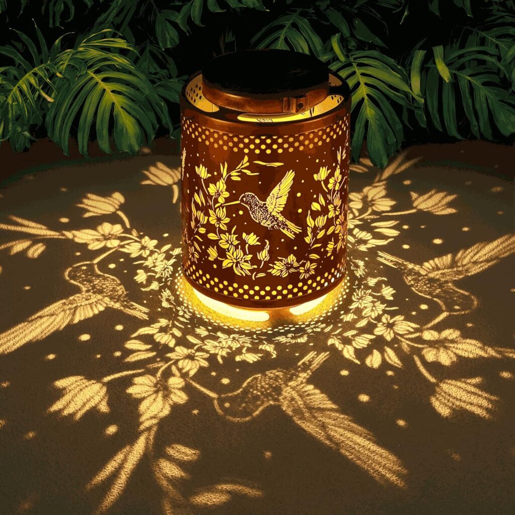 Hummingbird Solar Lanterns Garden Decor