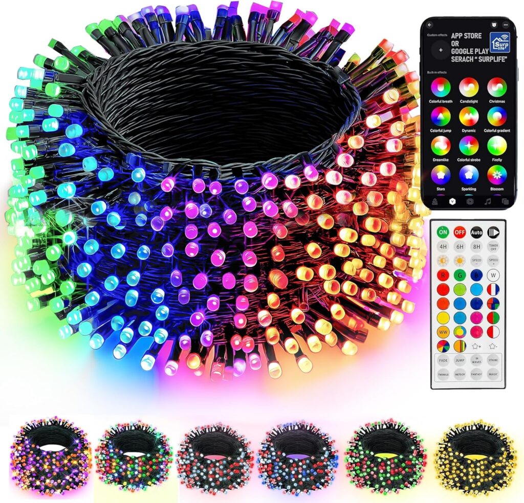 Dazzle Bright Smart Color Changing Christmas Lights