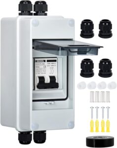 DIHOOL AC DC Circuit Breaker with IP65 Din Box