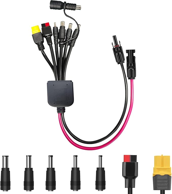 Solar Connector to DC 8mm Adapter Cable