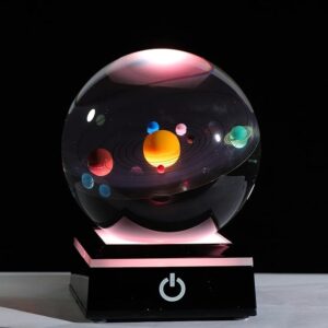 3d Solar System Model Crystal Ball