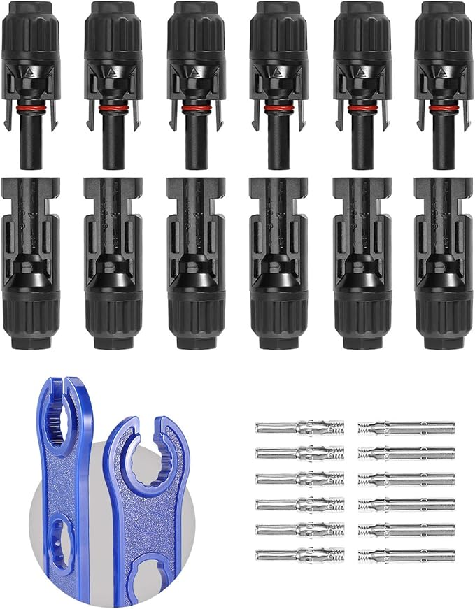 BougeRV 12 PCS Solar Connectors with Spanners