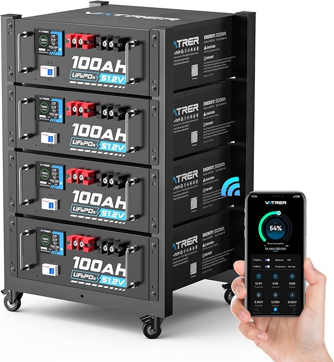 4 Pack 100AH Lithium LiFePO4 Battery