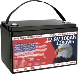12V 100Ah LiFePO4 Lithium Battery,