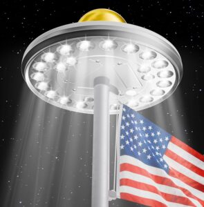 Deneve Solar Flag Pole Light