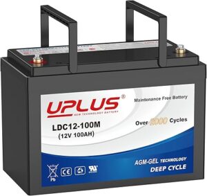 UPLUS 12V 100Ah Deep Cycle Battery