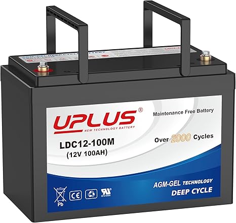 UPLUS 12V 100Ah Deep Cycle Battery