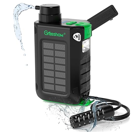 Greeshow Electric Portable Water Filter Camping