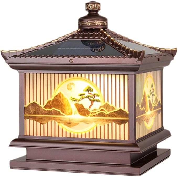 Solar Post Light Outdoor Pillar Lamp