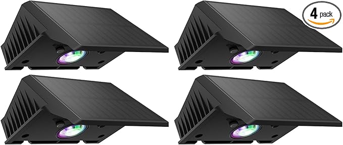 Fence Lights Solar Powered with Buttons