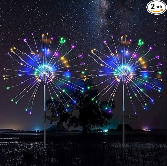 EPIC GADGET Solar Firework Garden Decorative Lights