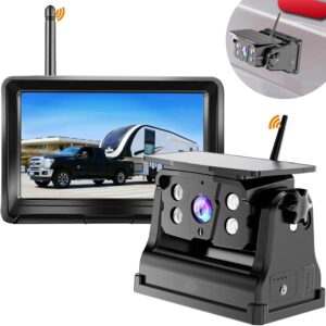 Wireless Backup Camera Solar Magnetic