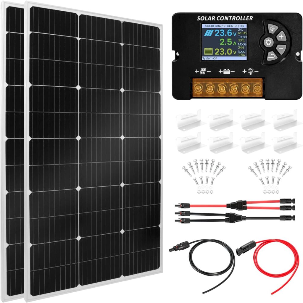 100W Monocrystalline Solar Panel Kit