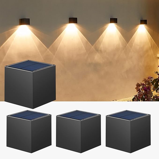 LUHLEE Solar Wall Lights Outdoor