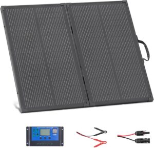 VEVOR 100W Foldable Solar Panel with Frame