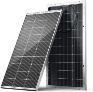HQST Bifacial 100W 12V Solar Panel,