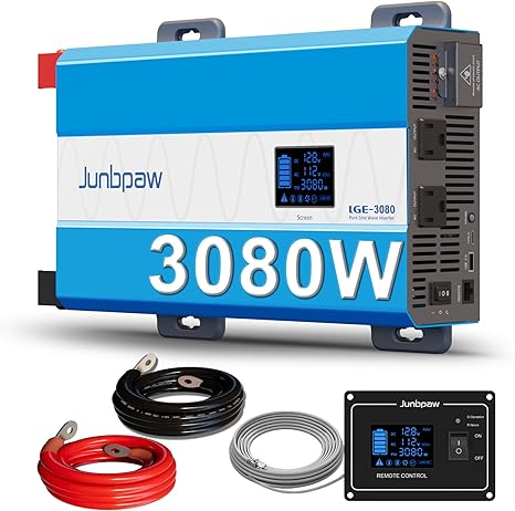 Junbpaw 3080W Pure Sine Wave Power Inverter