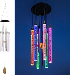 Solar Wind Chimes for Outside Decor