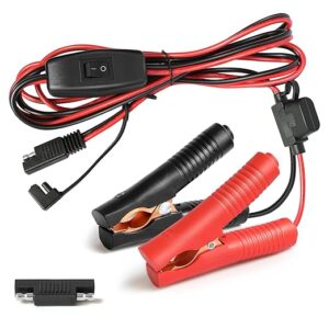 SAE Battery Alligator Clips Wire Harness with Switch