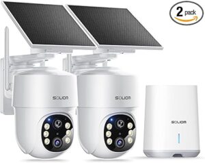 SOLIOM- 5MP Security Cameras Wireless Outdoor