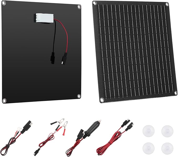 VEVOR 20W 12V Solar Panel Battery Charger