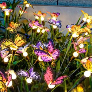 TONULAX Solar Garden Swaying Butterfly Light