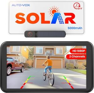 AUTO-VOX Solar Wireless Backup Camera with Monitor
