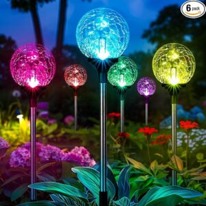 6 Pack GIGALUMI Solar Garden Lights