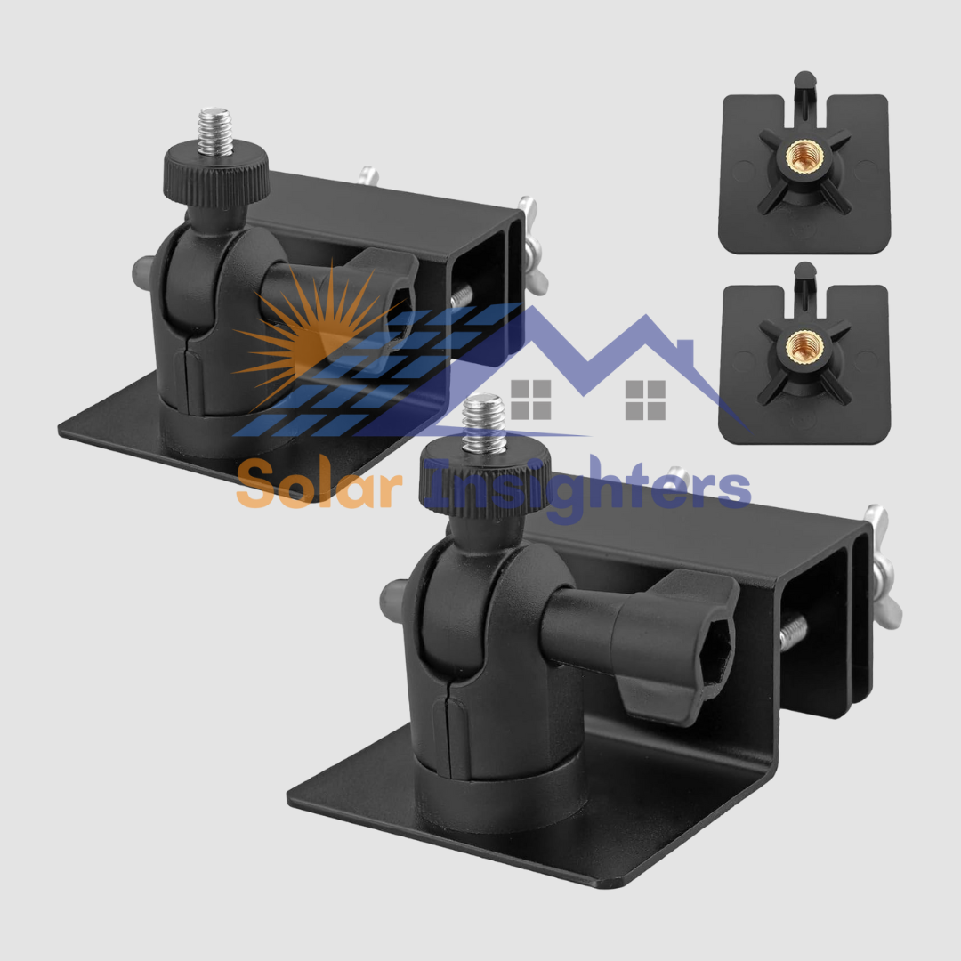 Anbte 2PCS Gutter Mount for Ring Solar Panels