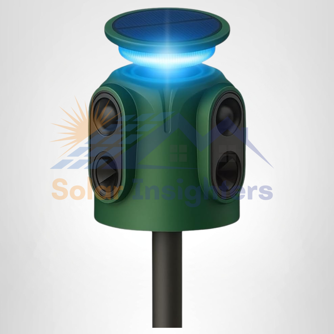 Solar Ultrasonic Animal Repeller with Motion Detection
