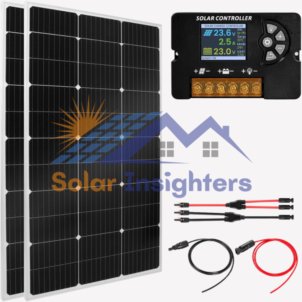 100W Solar Panel Kit with 30A PWM Controller