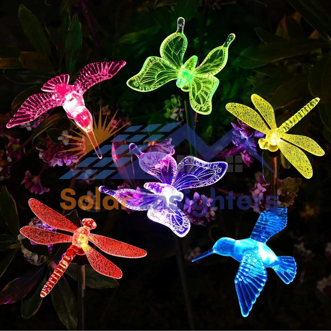 6 Pack Solar Butterfly Lights For Decorations