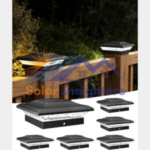 6 Pack T-SUN Solar Post Cap Lights