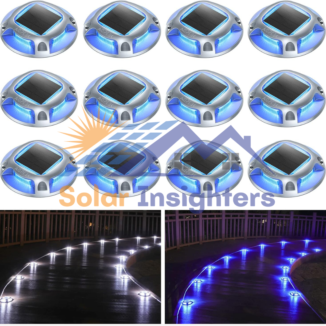 AGPTEK 12 Pack Solar Driveway Lights Outdoor