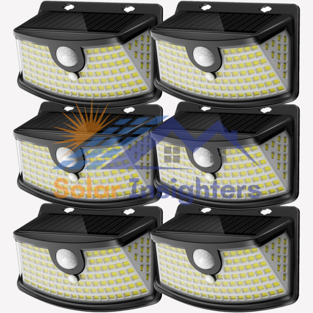 Aootek 6 Pack New Solar Motion Sensor Lights