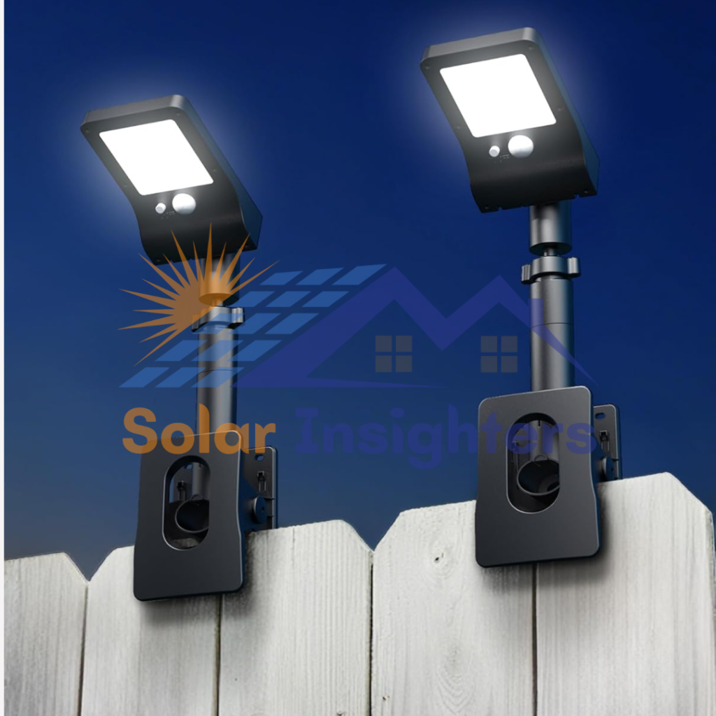 FabStyl Solar Motion Sensor Clamp Light