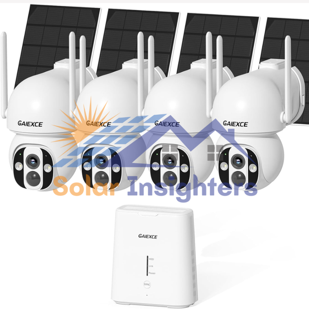 GAIEXCE Solar Home Security Camera System